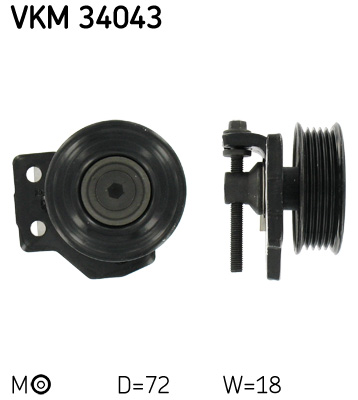 rola intinzator,curea transmisie VKM 34043 SKF